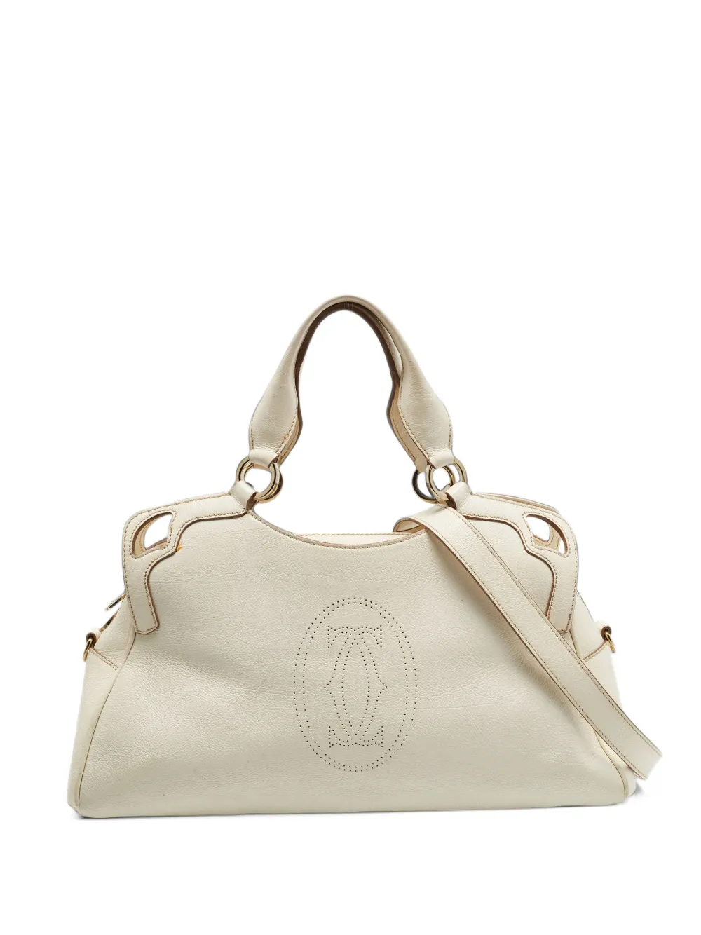 Cartier medium Marcello de Cartier leather satchel bag - Weiß