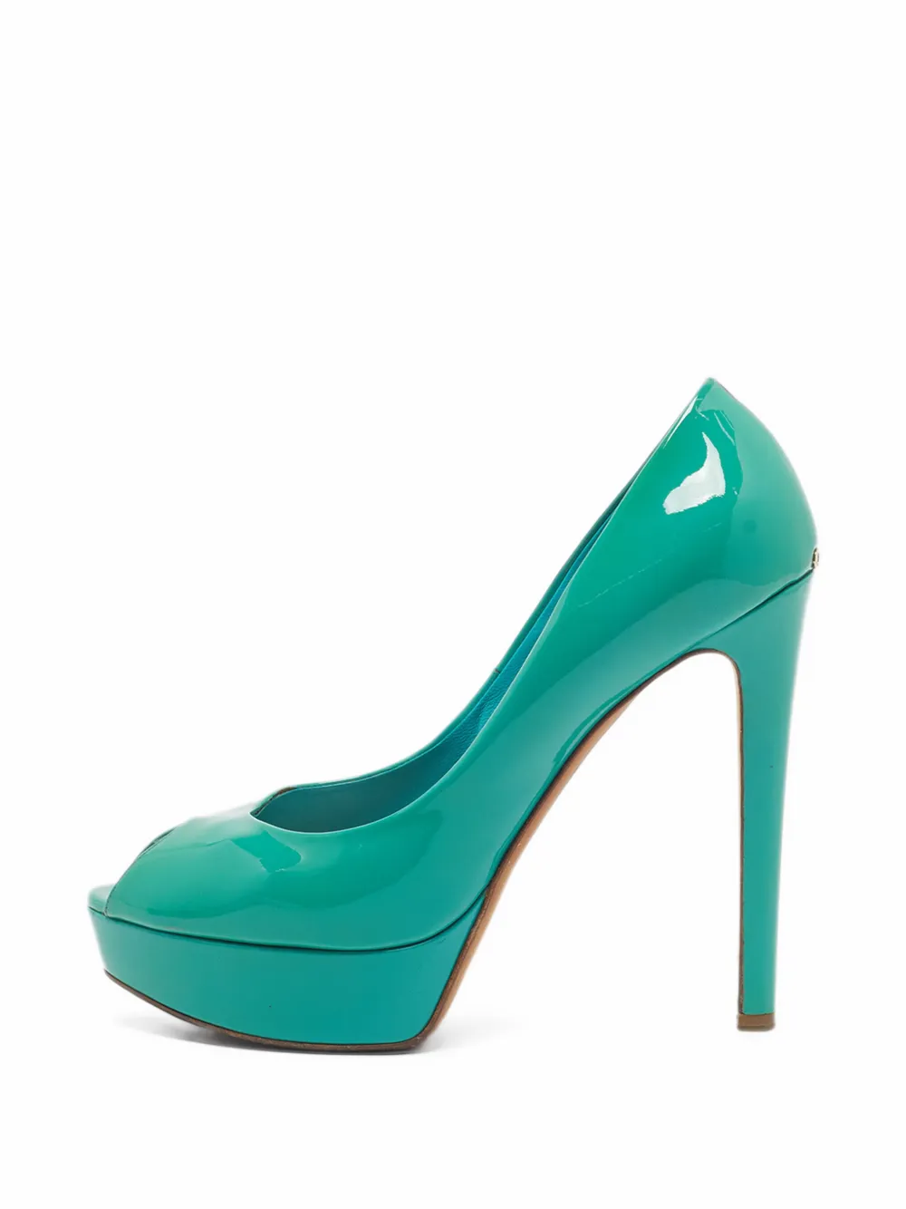 Christian Dior Pre-Owned Miss Dior Peeptoe-Pumps - Blau