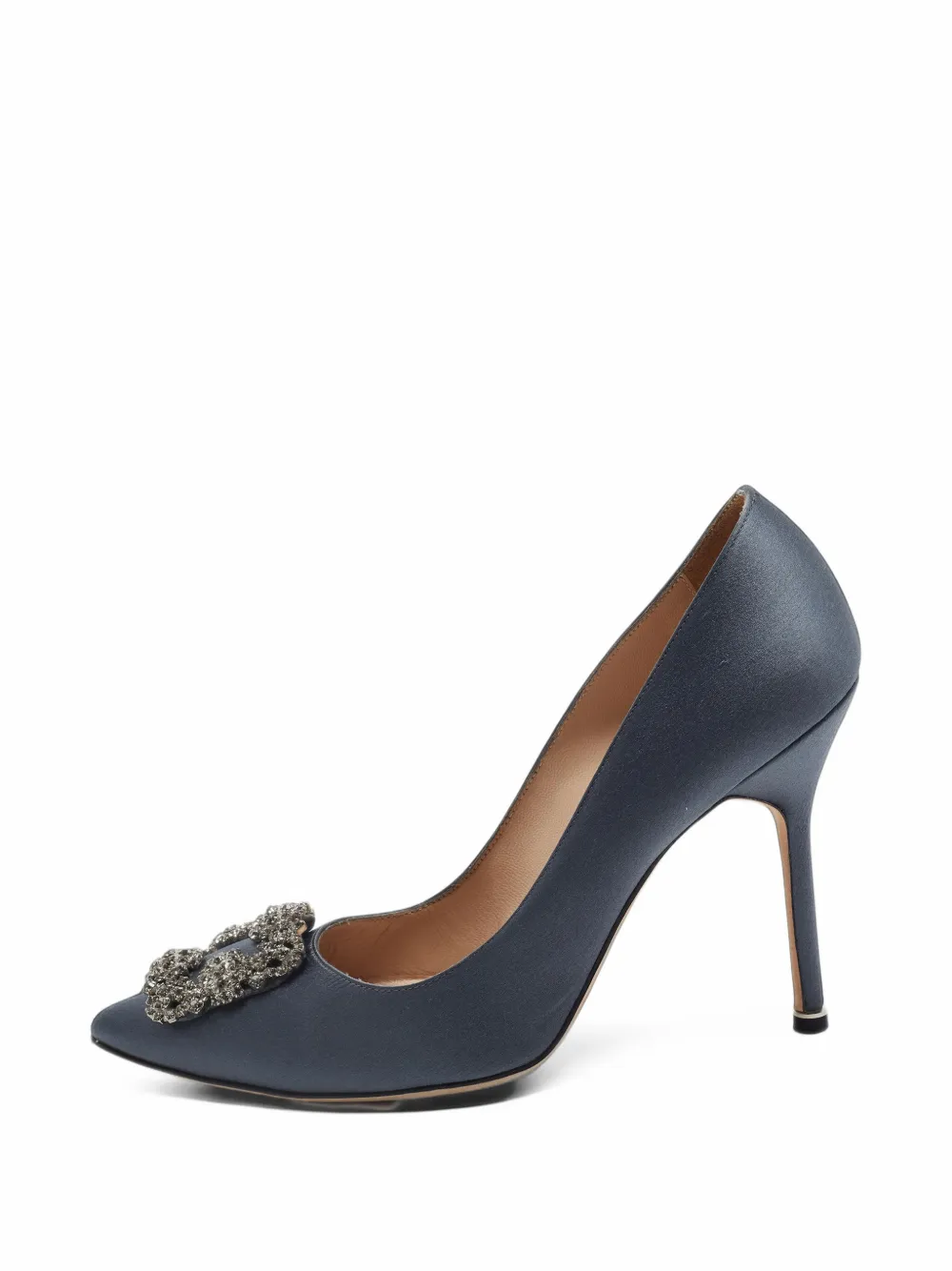 Manolo Blahnik Hangisi crystal-embellished pumps - Grau