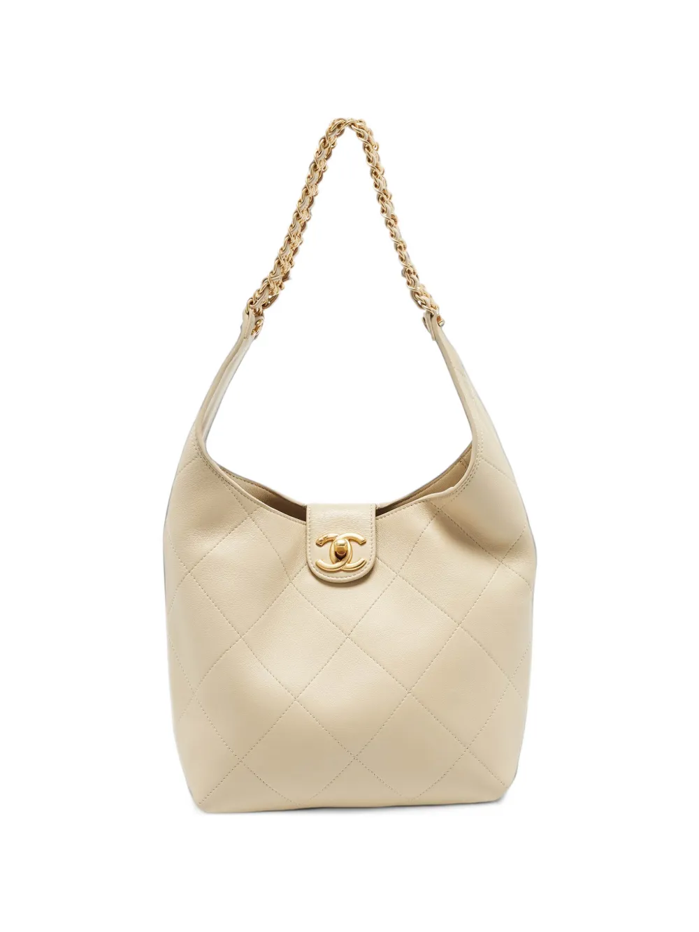 CHANEL Pre-Owned quilted leather tote bag - Neutrals