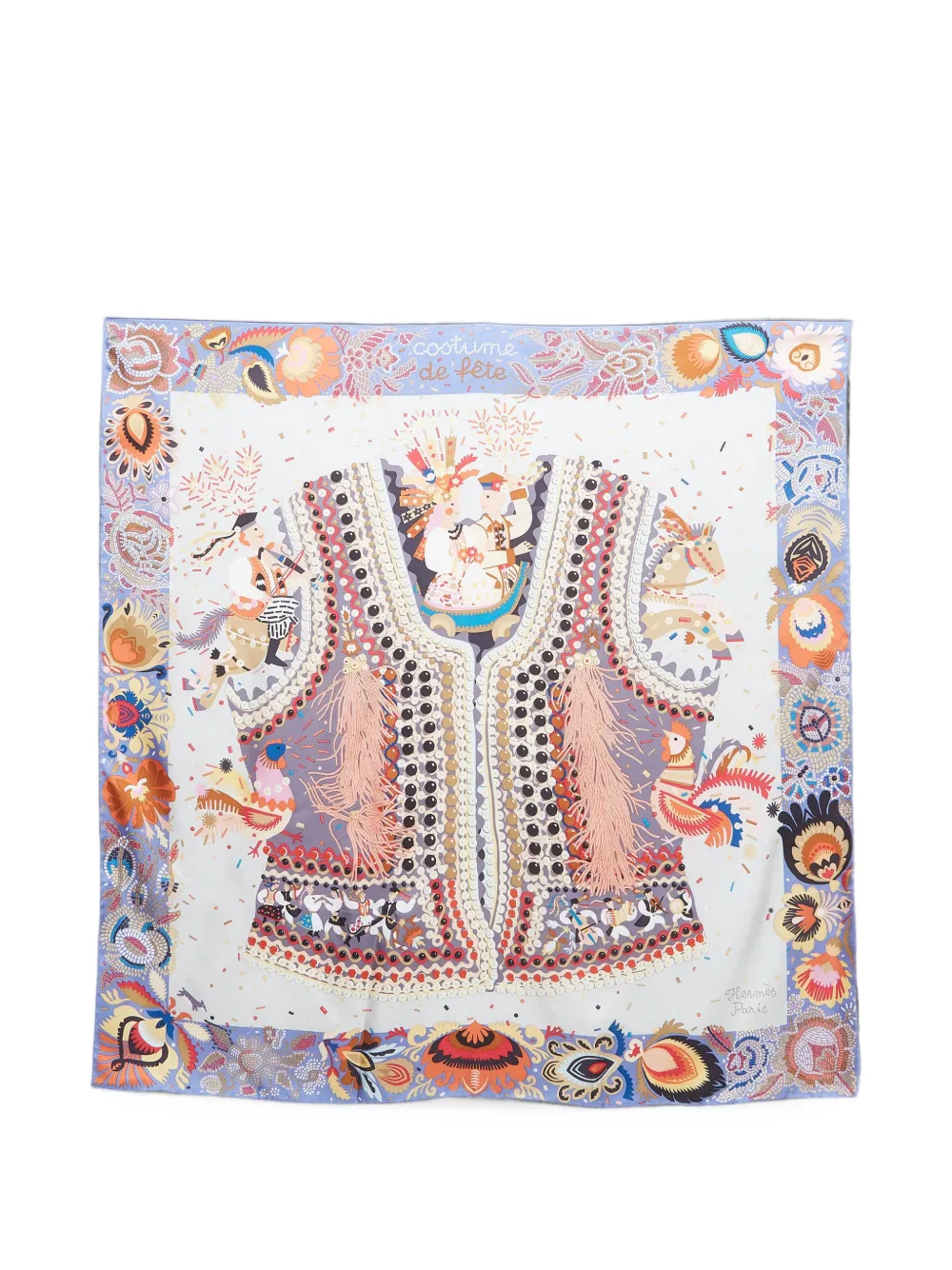 Hermès Pre-Owned Costume de Fête scarf - Weiß