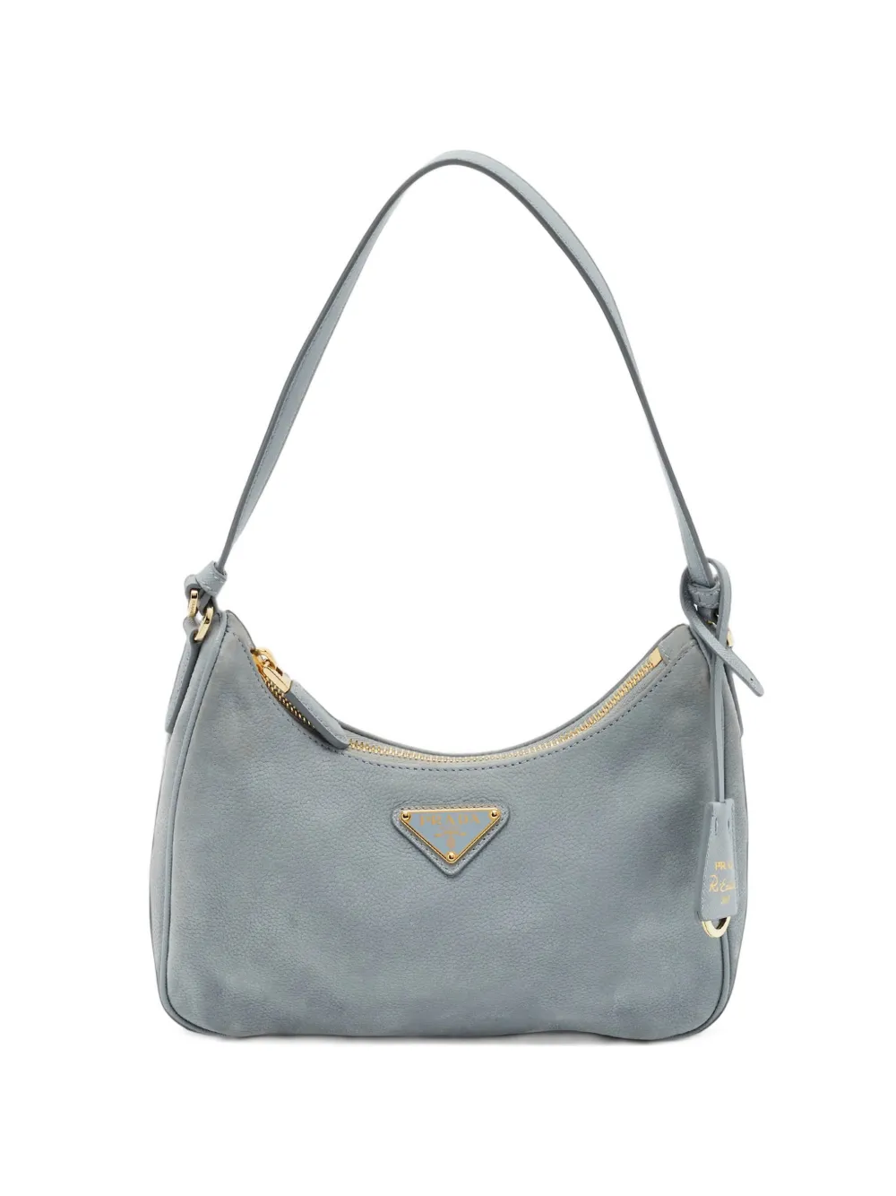 Prada Pre-Owned Re-Edition 2005 nubuck shoulder bag - Blu