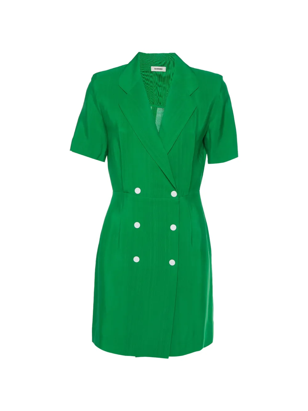 SANDRO Maissane double-breasted mini dress - Green