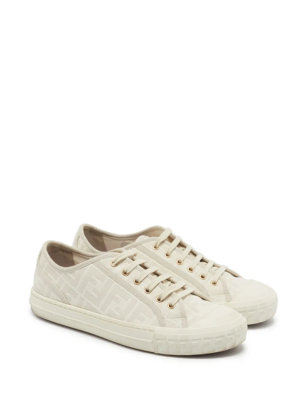 Fendi Pre-Owned Domino FF sneakers - Neutrals