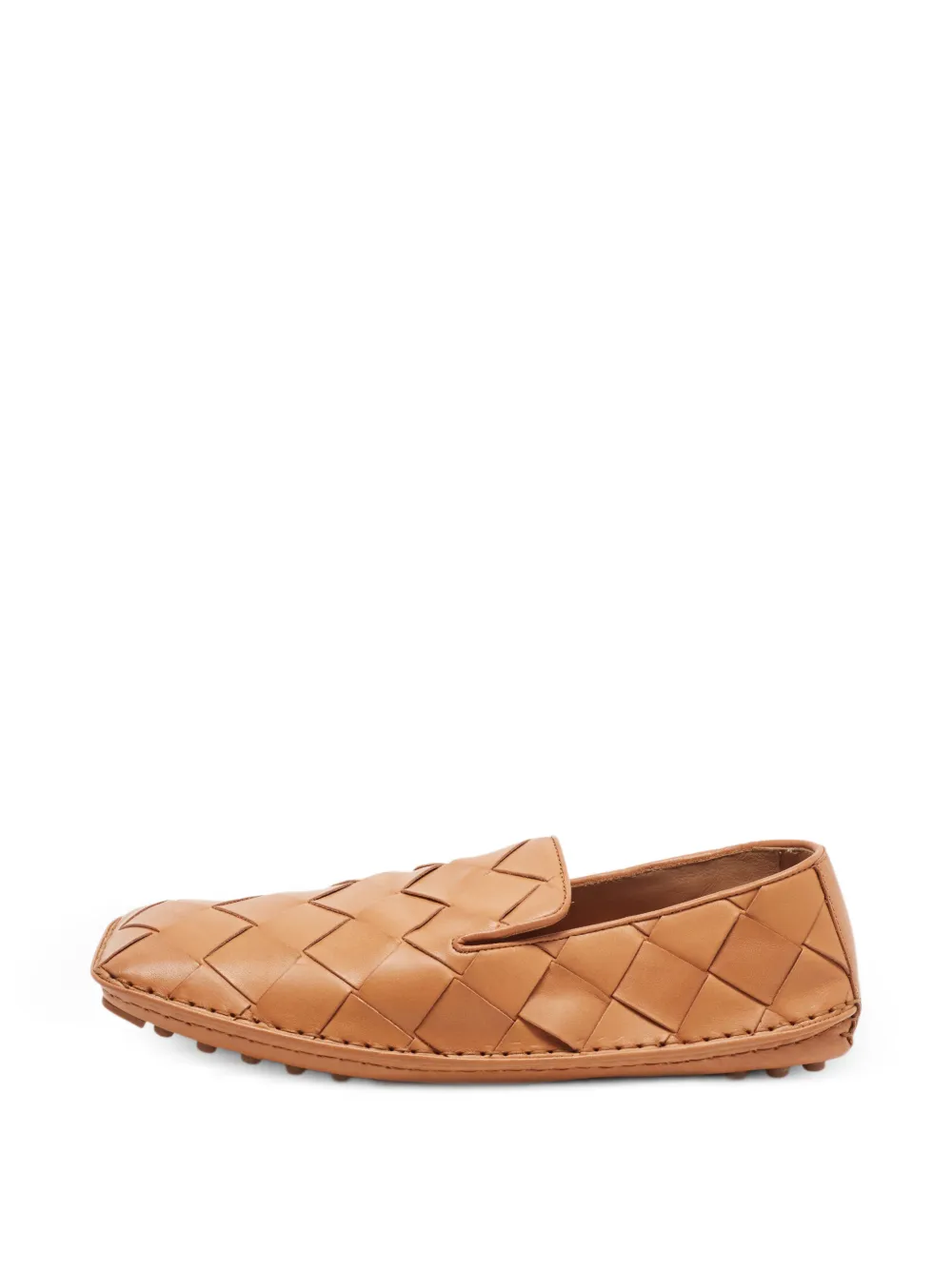Bottega Veneta Pre-Owned Intrecciato Douglas loafers - Braun