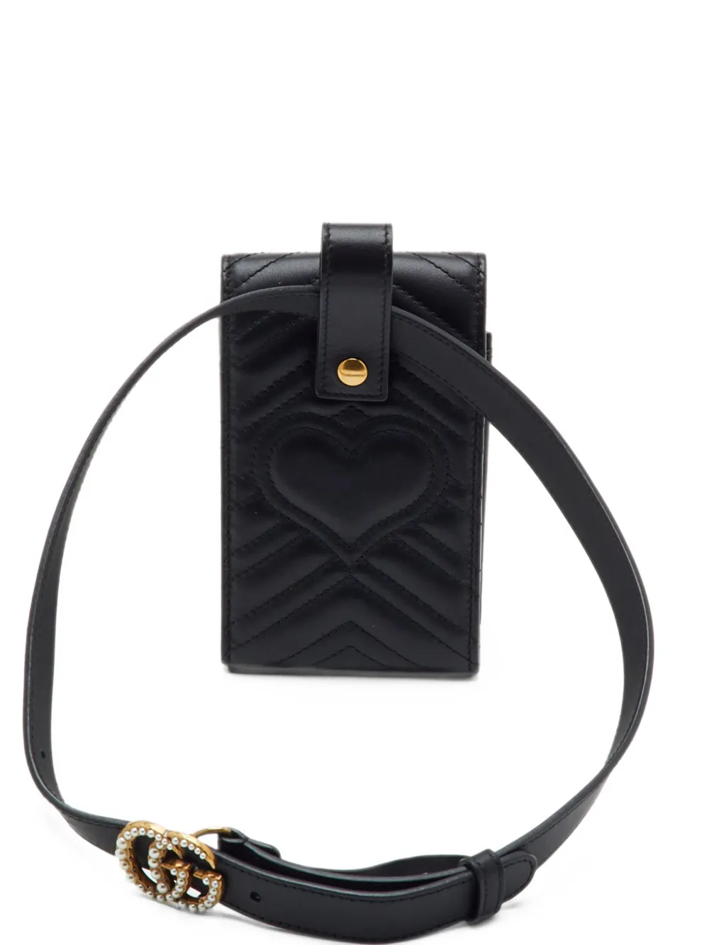 Gucci Pre-Owned GG Marmont animal-stud belt bag - Black