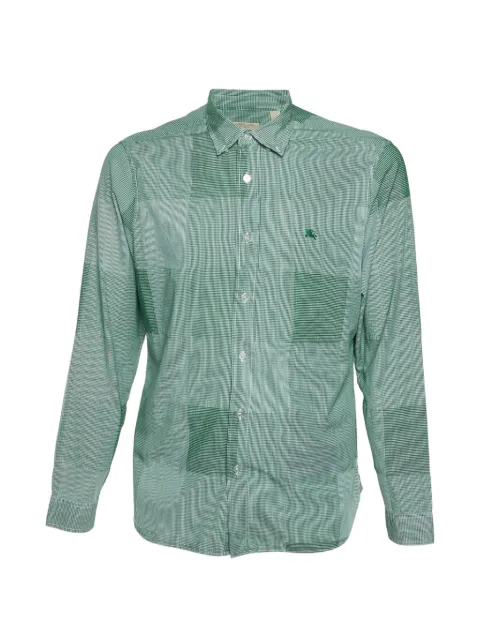 Burberry Pre-Owned camisa con motivo de cuadros gingham
