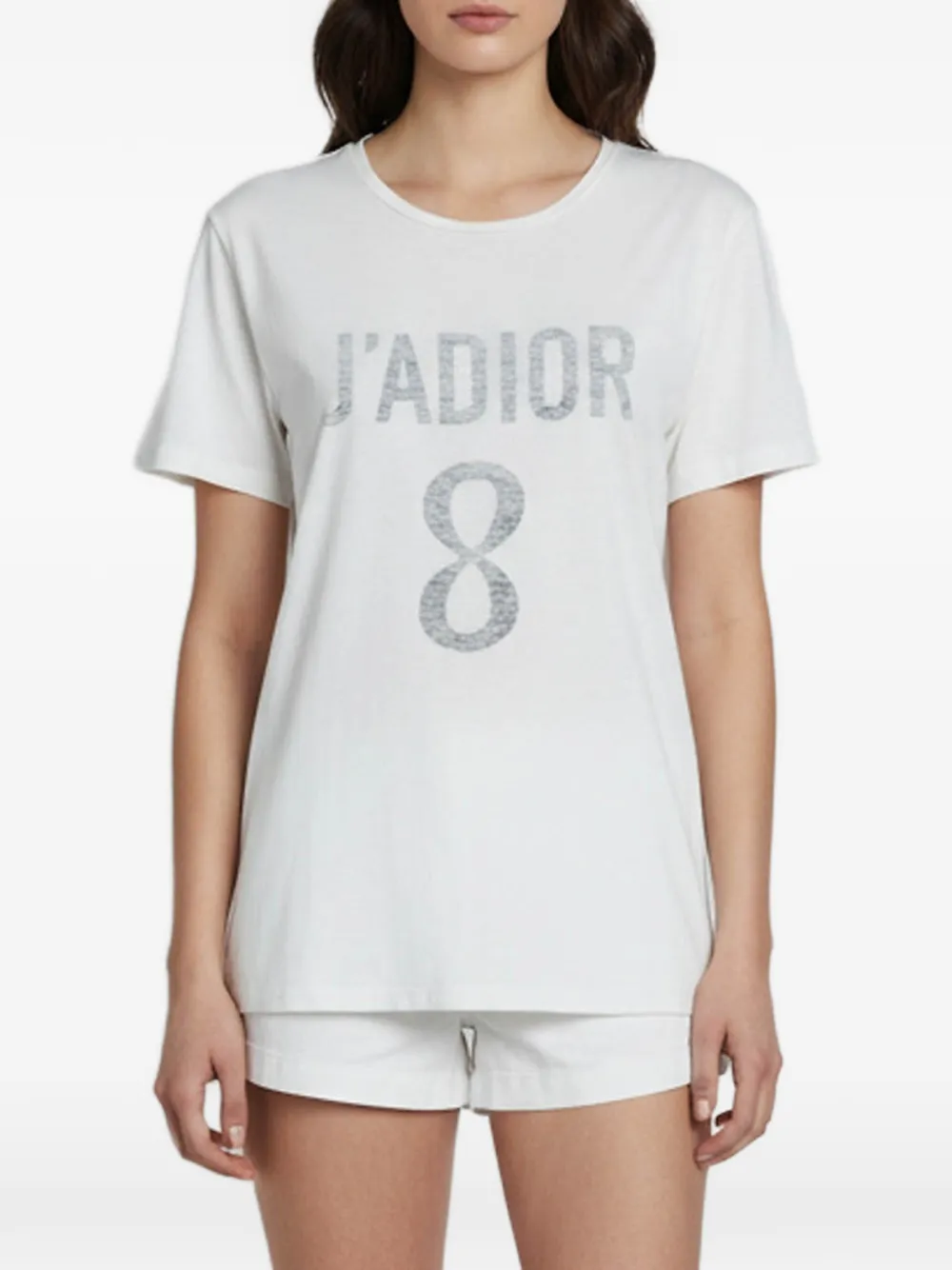Christian Dior Pre-Owned J'Adior 8 crew-neck T-shirt | ホワイト