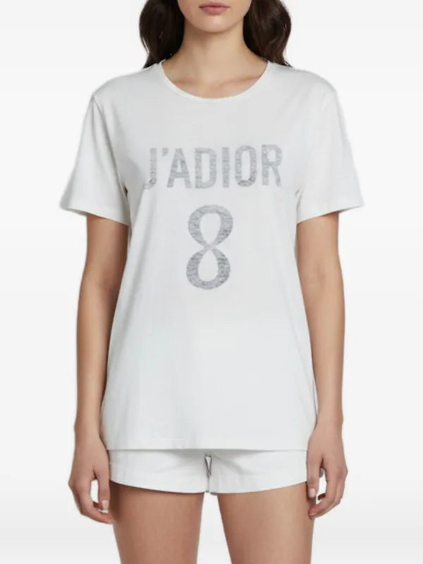 Christian Dior Pre-Owned J'Adior 8 crew-neck T-shirt | ホワイト