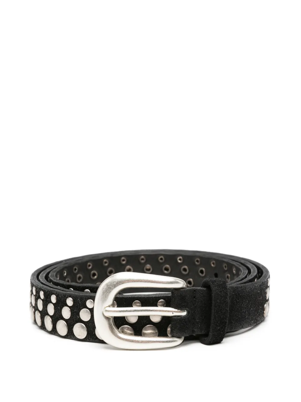 Orciani studded leather belt - Schwarz