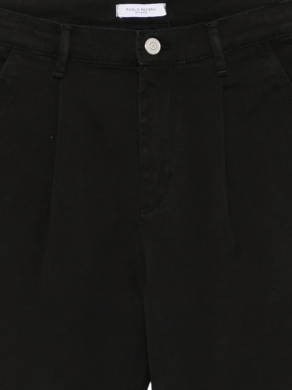 Paolo Pecora Kids pleated-detail trousers Zwart