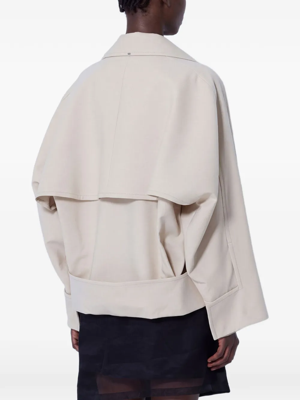Sportmax notched-collar jacket Beige