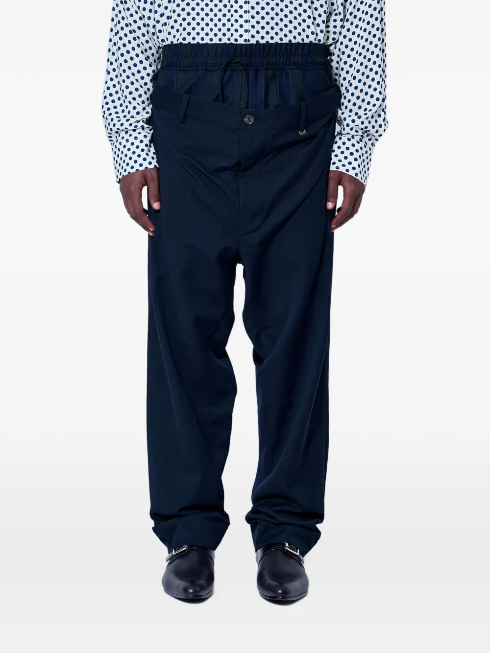 Vivienne Westwood dual-waistband trousers - Bleu Vivienne Westwood dual-waistband trousers - Bleu