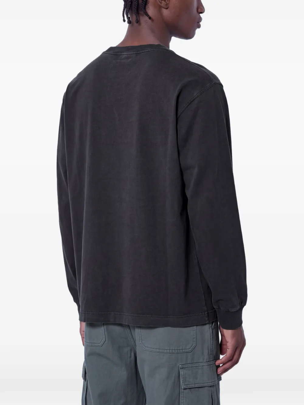 Carhartt WIP Vista logo-patch long-sleeve T-shirt Bruin