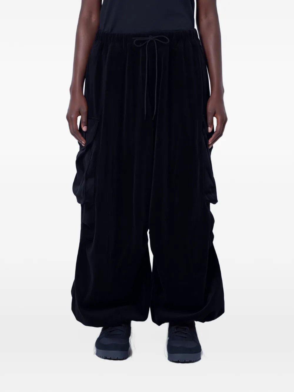 adidas Y-3 velvet corduroy cargo pants - Nero