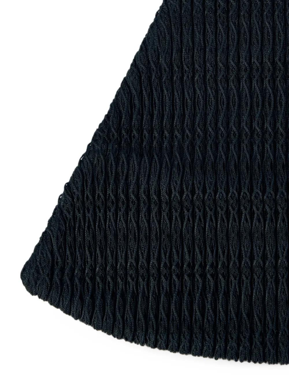Homme Plissé Issey Miyake ribbed-knit bucket hat Zwart