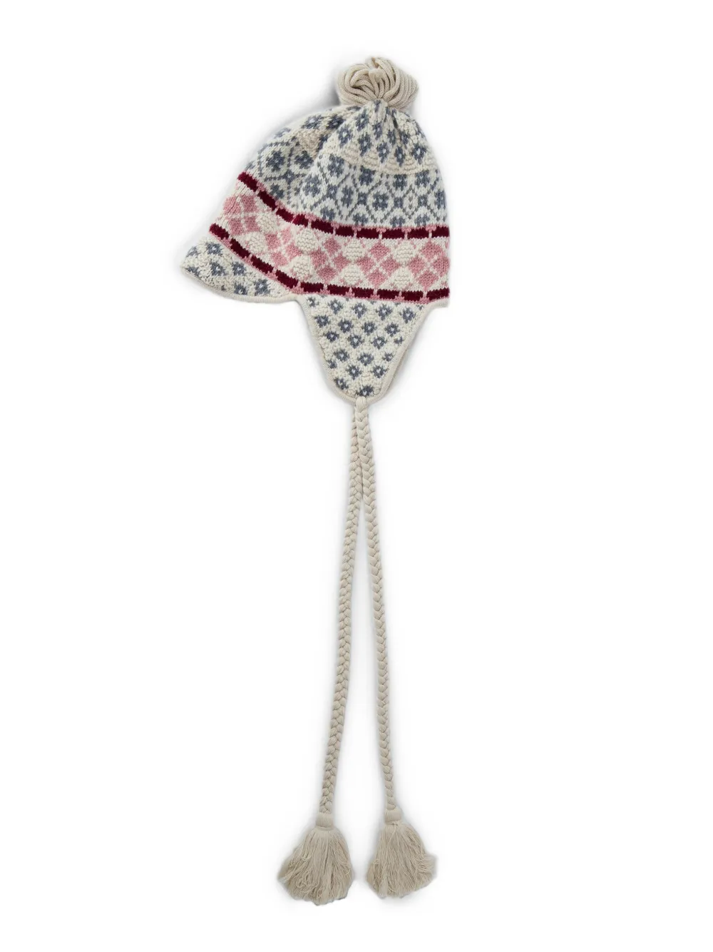 Miu pompom-top visor hat Beige