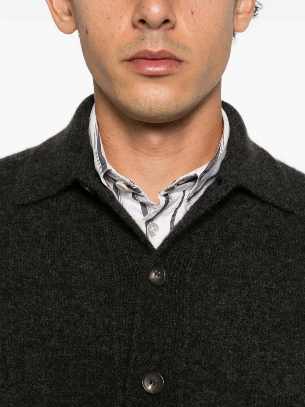 Filippo De Laurentiis cashmere button-up cardigan Grijs