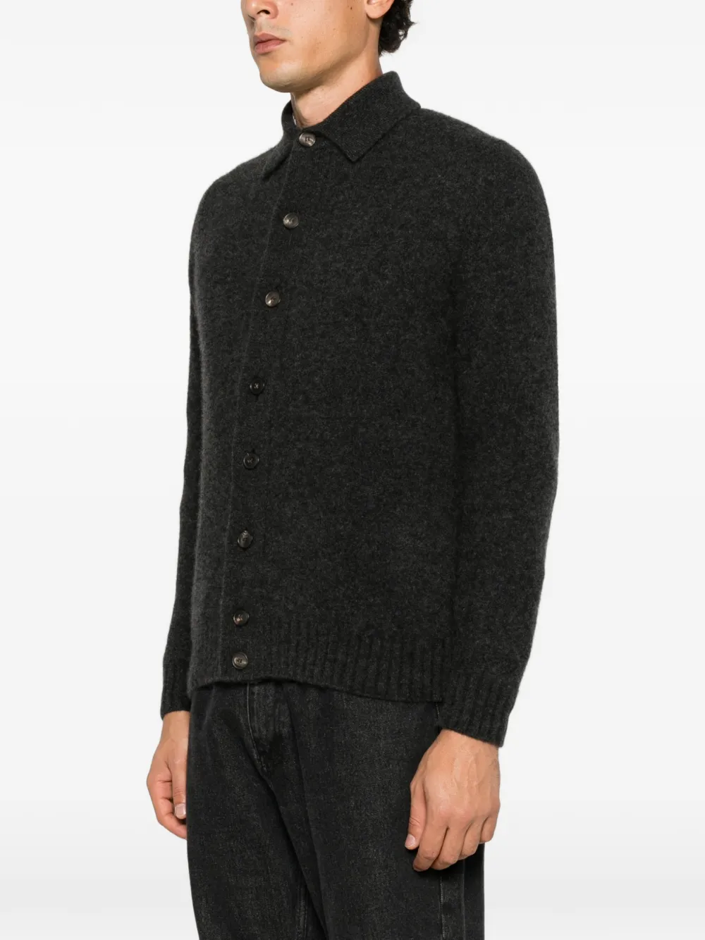 Filippo De Laurentiis cashmere button-up cardigan Grijs