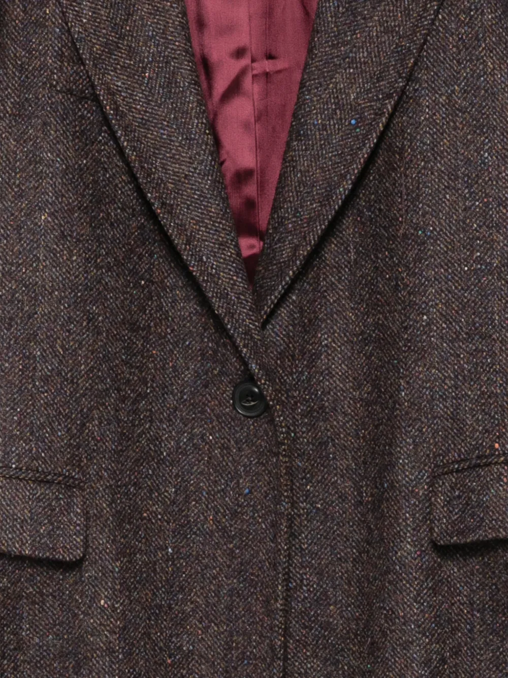 Circolo 1901 herringbone-pattern wool coat Bruin