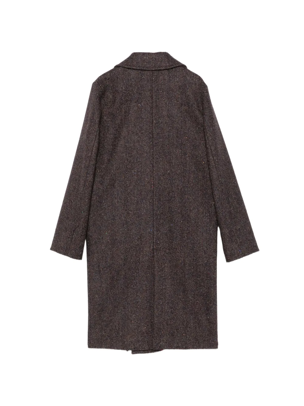 Circolo 1901 herringbone-pattern wool coat Bruin