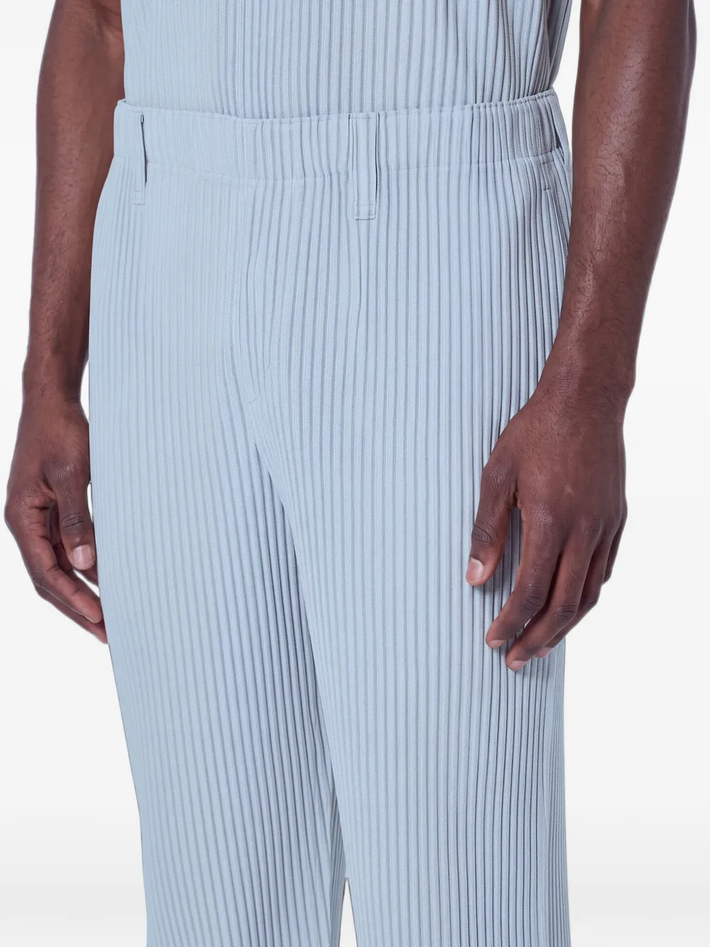 Homme Plissé Issey Miyake pleated tailored trousers Grijs