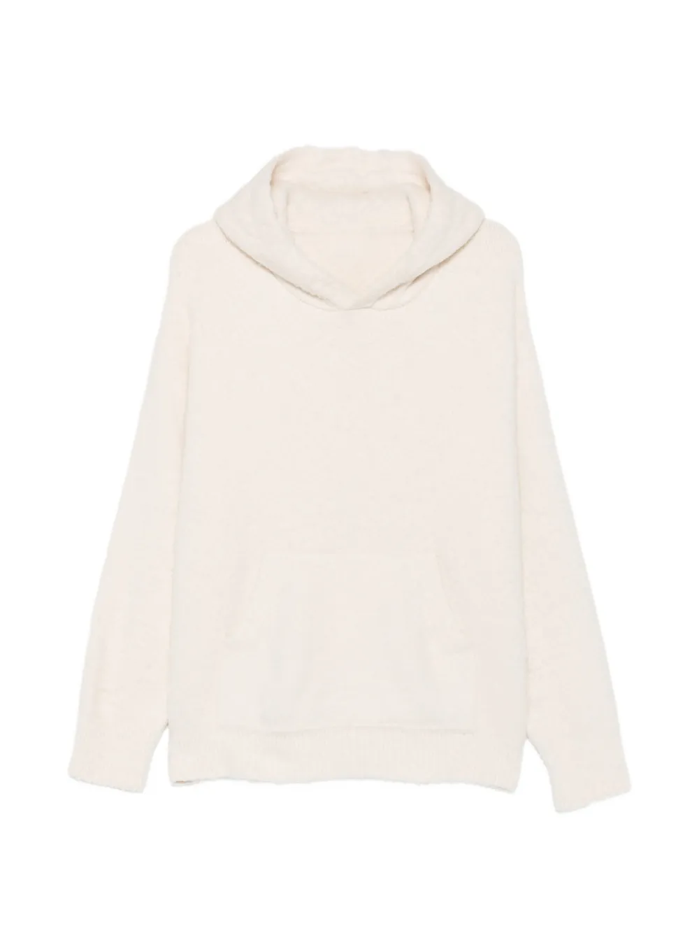 Roberto Collina bouclé-knit hoodie Beige