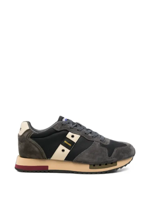 Blauer suede-panelled Queens sneakers