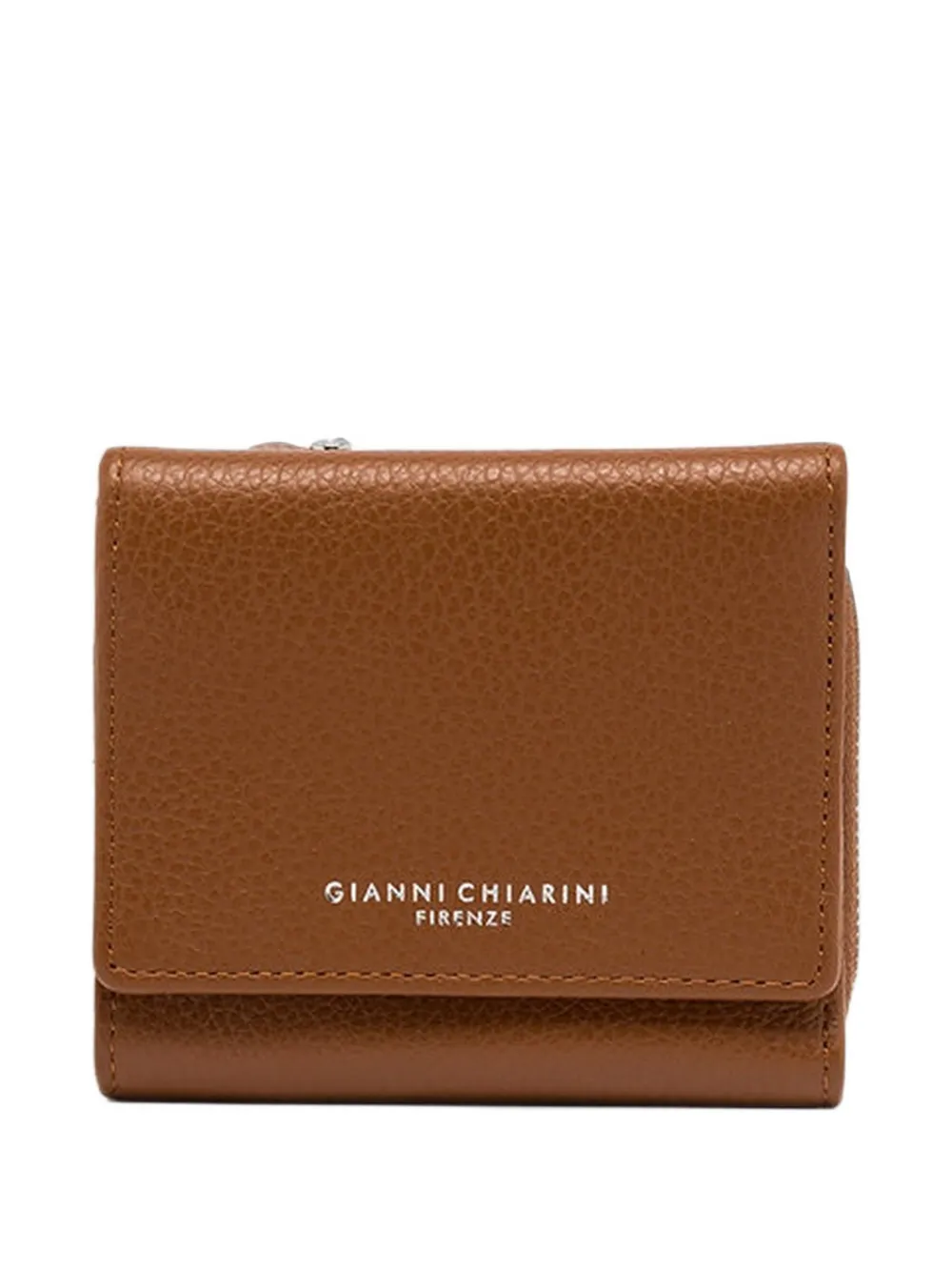GIANNI CHIARINI medium grained leather wallet - Marrone