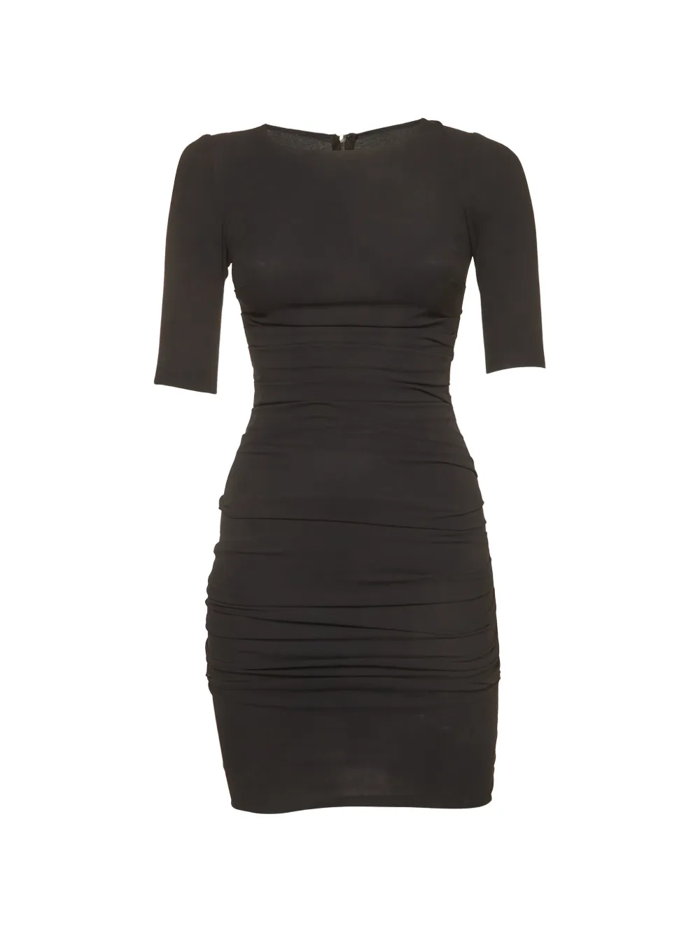 Dolce & Gabbana Pre-Owned ruched crepe mini dress - Black