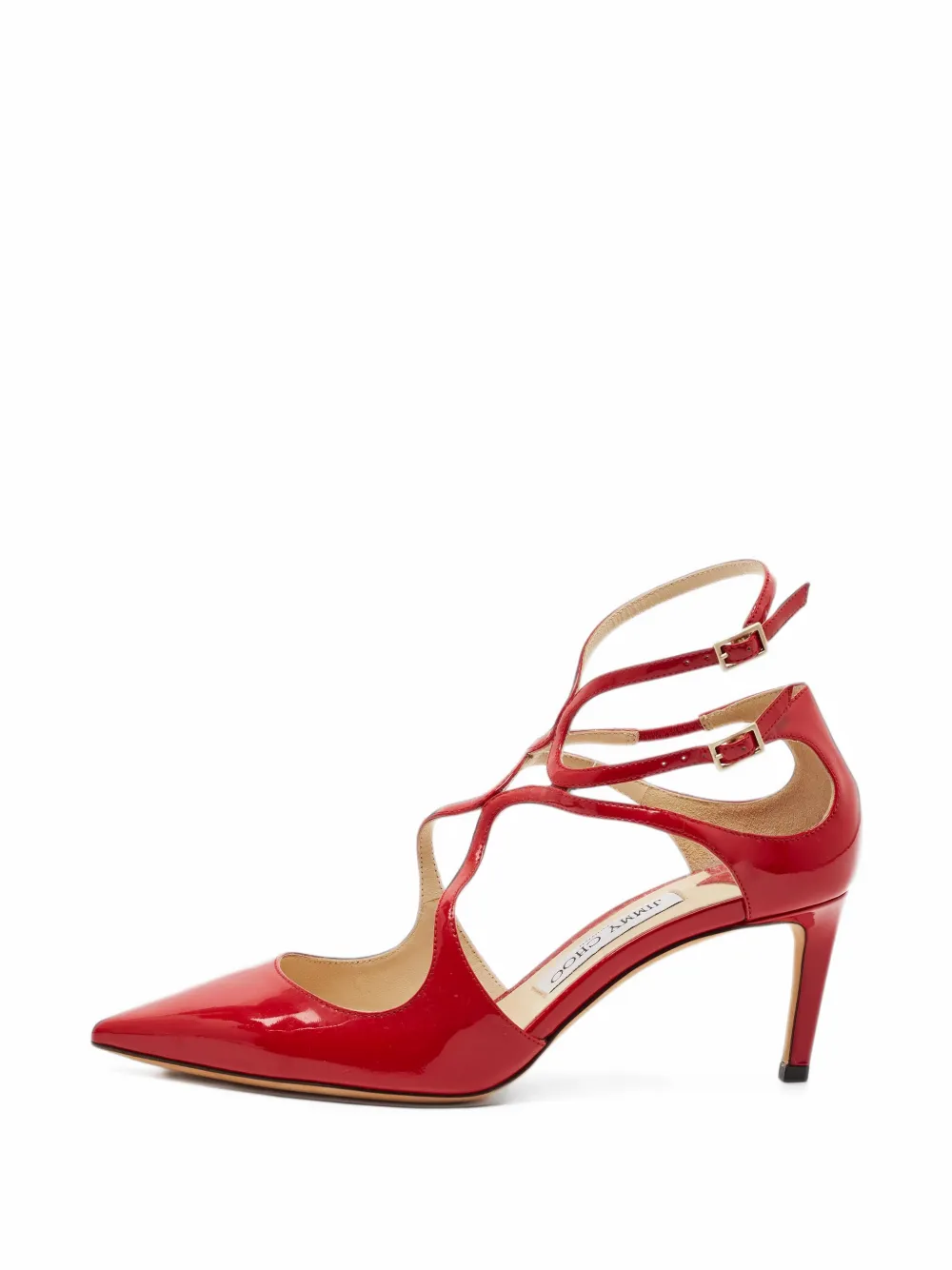 Jimmy Choo Pre-Owned Lancer ankle-strap pumps - Rot