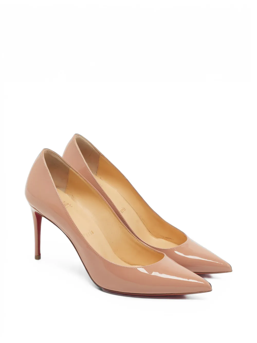 Christian Louboutin Pre-Owned Kate patent leather pumps - Nude