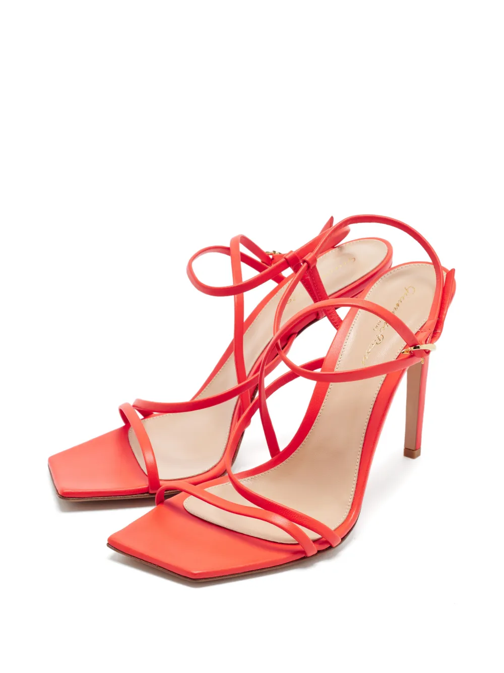 Gianvito Rossi Manilla square-toe sandals - Red