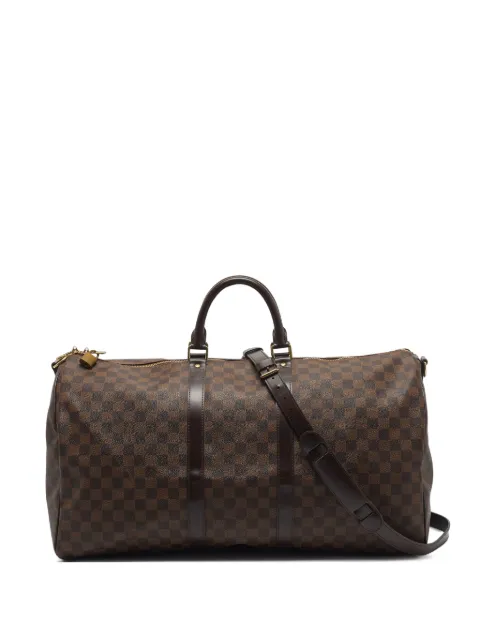 Louis Vuitton Pre-Owned 2016 55 Keepall Bandoulière Damier Ébène duffel bag