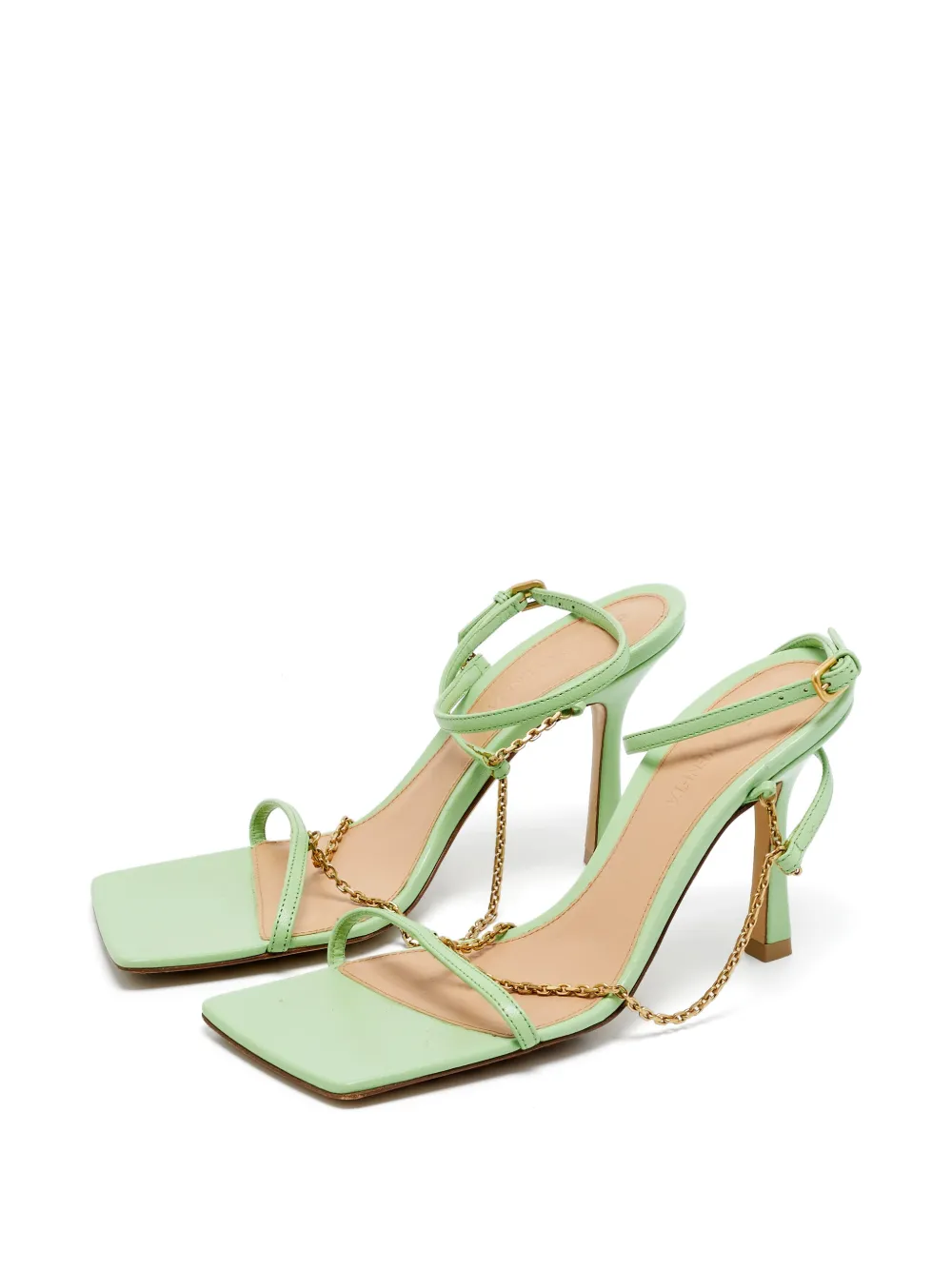 Bottega Veneta Pre-Owned Stretch chain-link sandals - Green