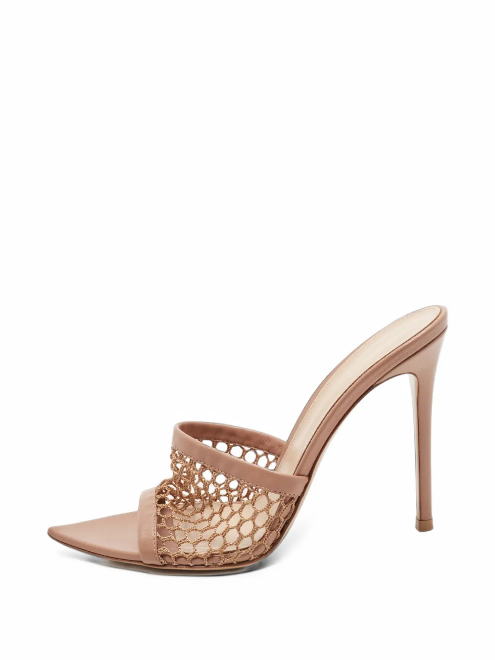 Gianvito Rossi Alisia mesh sandals - Nude