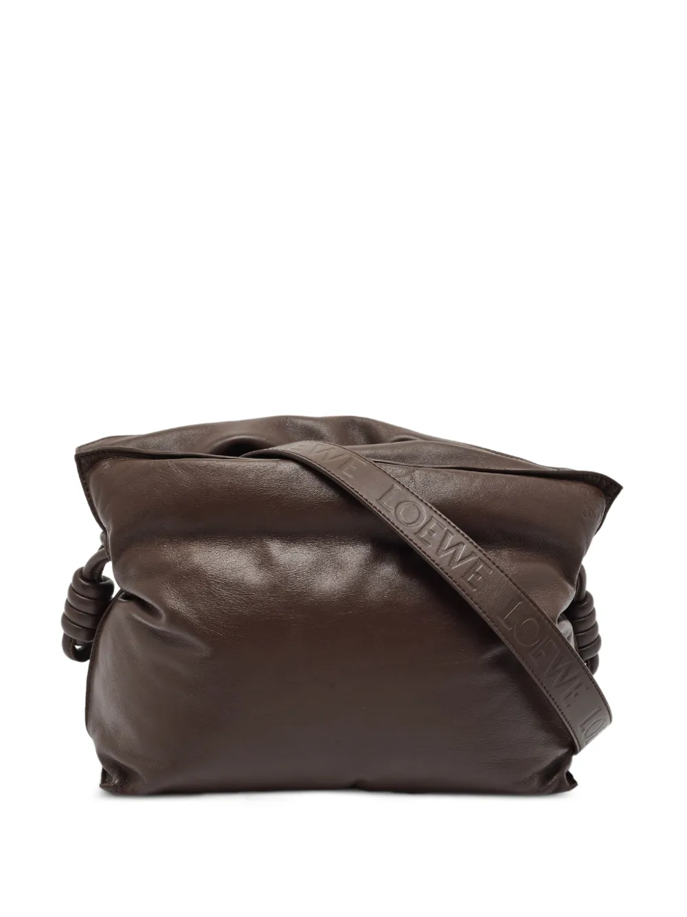 Loewe Pre-Owned 2022 medium Flamenco drawstring shoulder bag - Braun