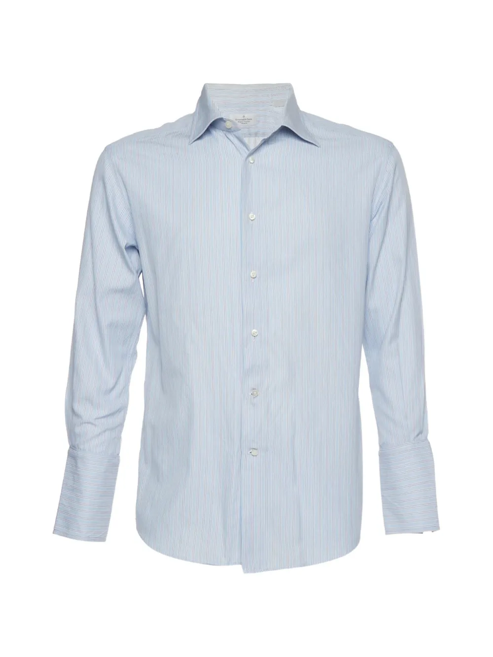 Ermenegildo Zegna Vintage Napoli Couture stripe-pattern shirt - Blu