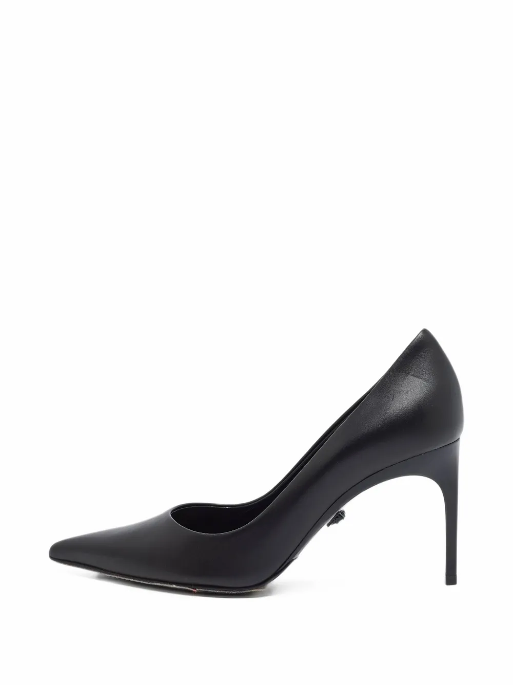 Versace Pre-Owned pointed-toe leather pumps - Schwarz