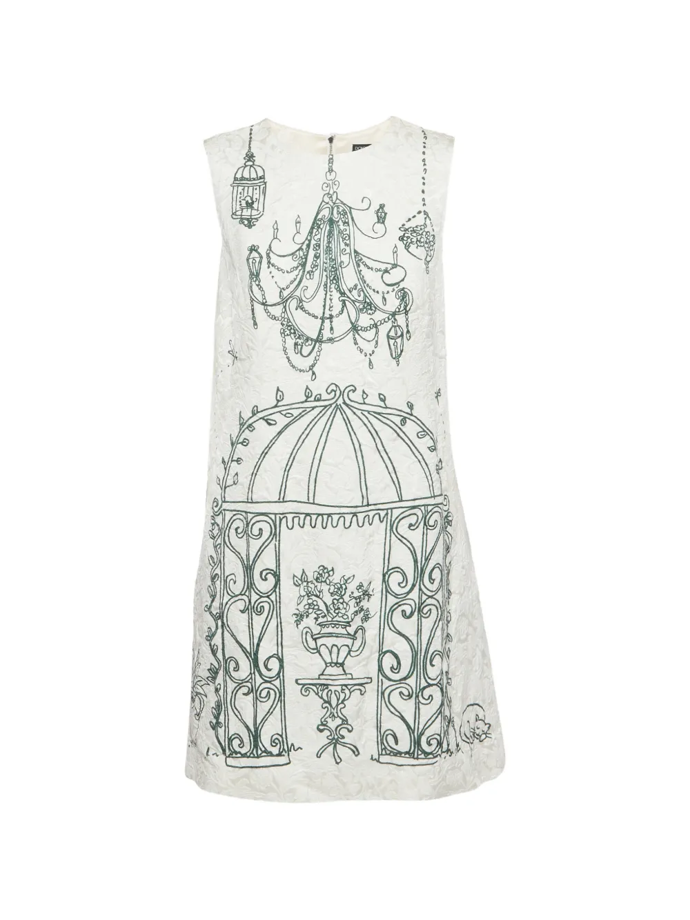 Dolce & Gabbana Pre-Owned botanical garden-print midi dress - Weiß