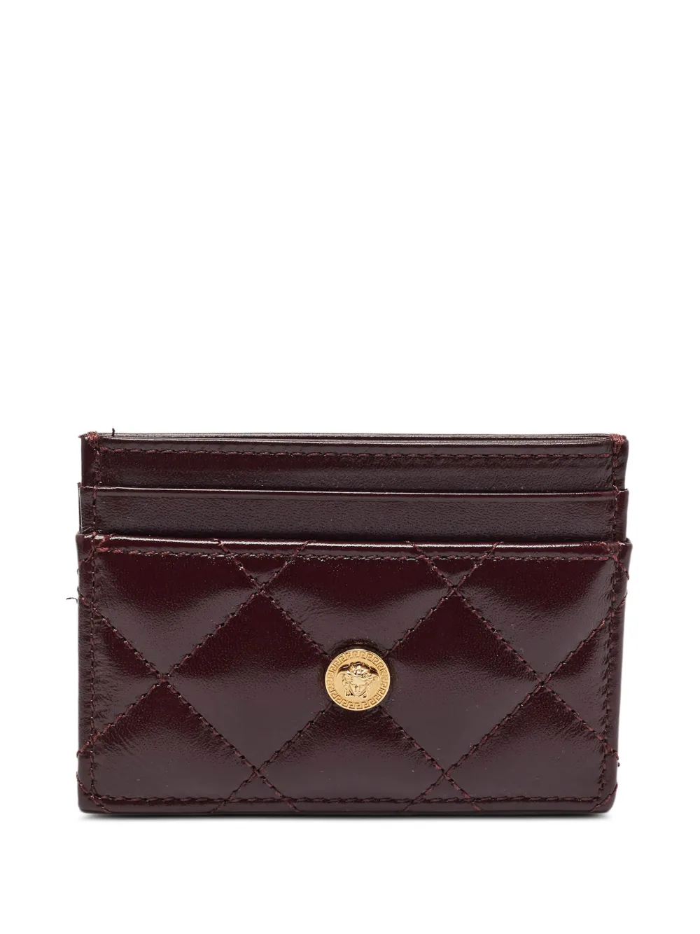 Versace Pre-Owned La Medusa quilted card holder - Rosso