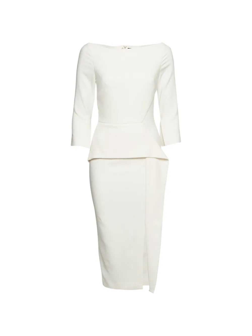Roland Mouret Ardingly peplum midi dress - Weiß