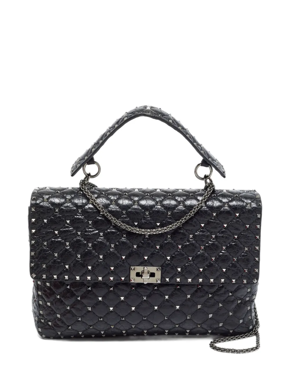 Valentino Garavani Pre-Owned Rockstud Spike top handle bag - Schwarz