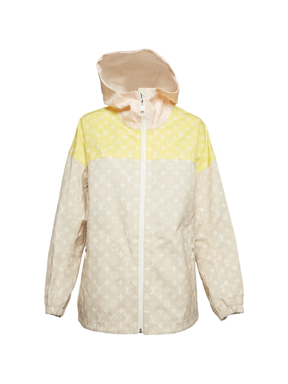 Louis Vuitton Pre-Owned Monogram-print gabardine coat - Nude