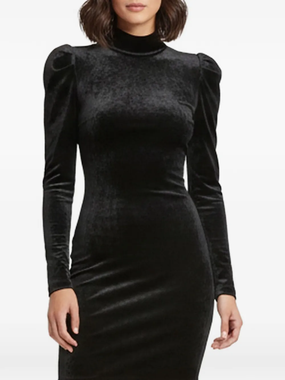 Balenciaga Pre-Owned turtleneck midi dress - Schwarz