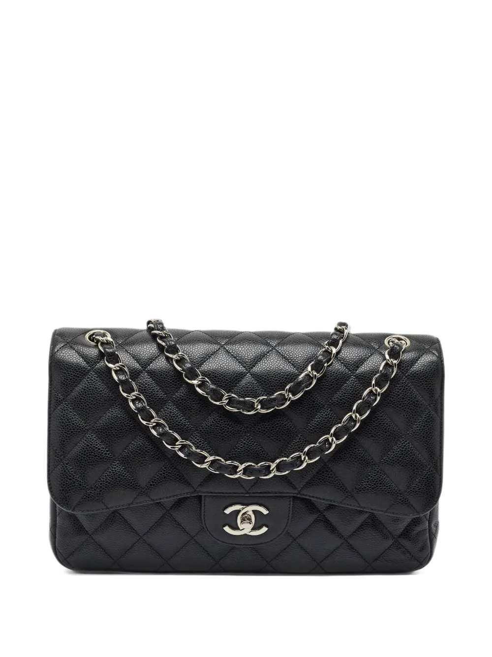 CHANEL Pre-Owned 2010-2011 large Classic Double Flap shoulder bag - Schwarz
