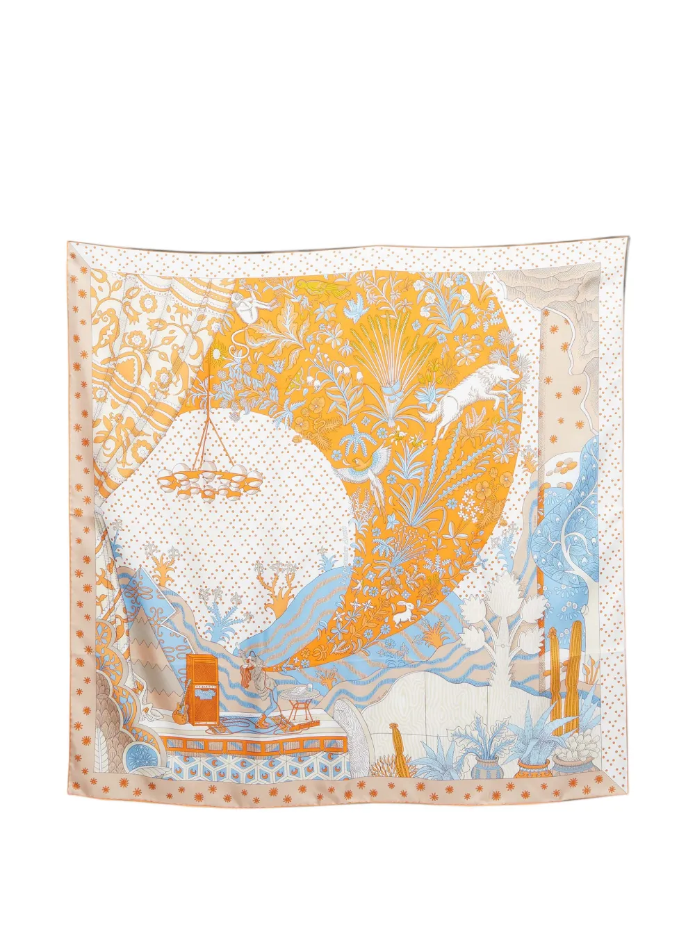 Hermès Pre-Owned Le Premier Chant scarf - Orange