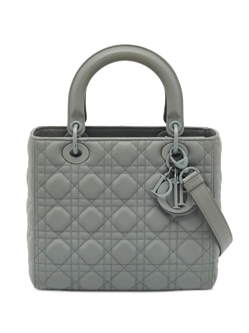 Christian Dior Pre-Owned 2020 medium Lady Dior cannage tote bag - Grau