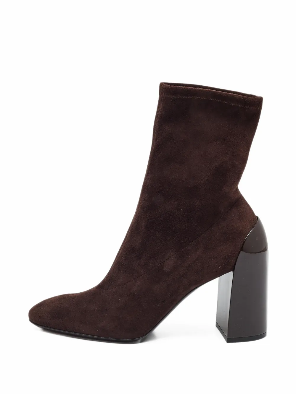 Hermès Pre-Owned sock-boot rounded-toe ankle boots - Braun
