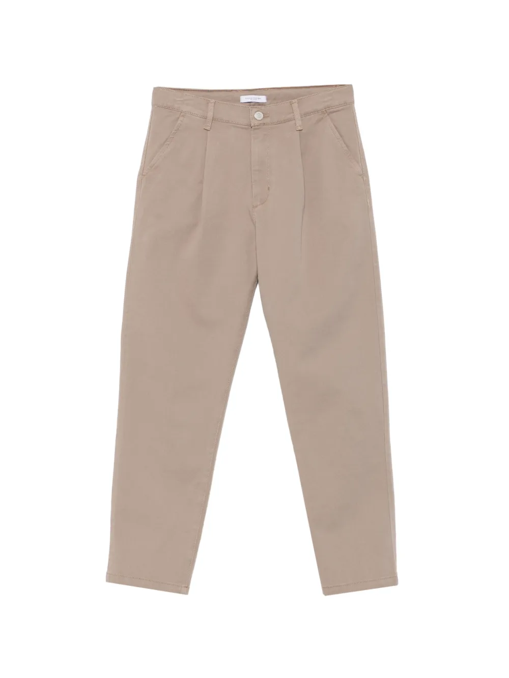 Paolo Pecora Kids pleated straight-leg trousers Grijs